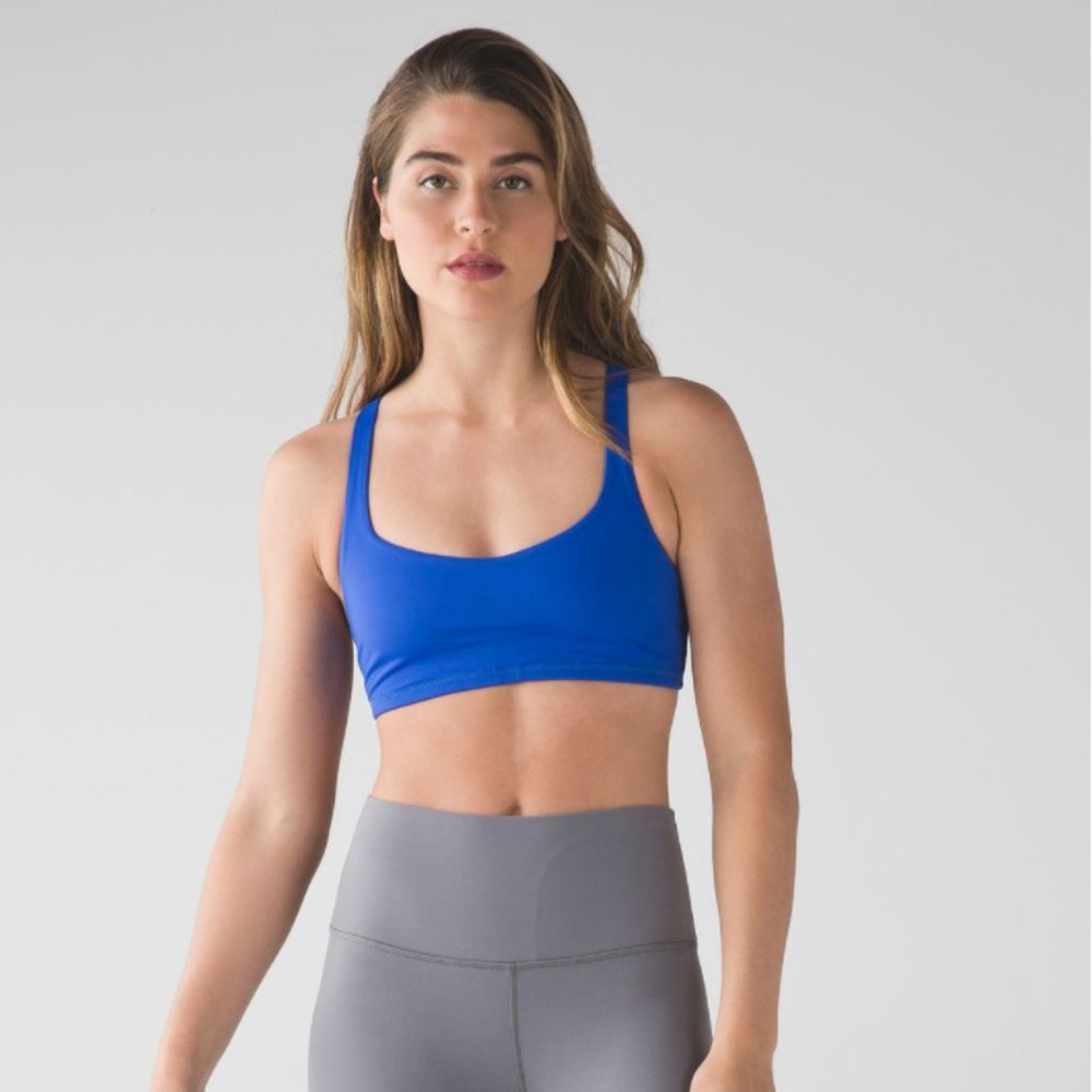 Lululemon | Free To Be Sports Bra in Pipe Dream Blue Sz. 6
